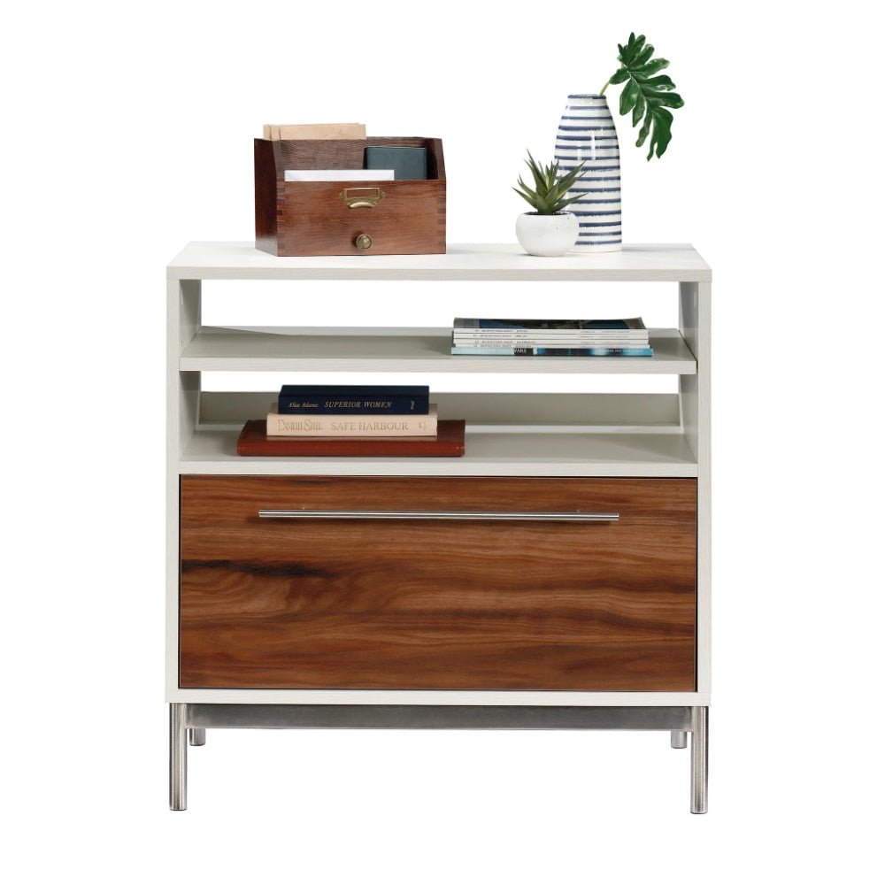 Vista Key Lateral File Cabinet - Pearl Oak Finish - Casatrail.com