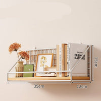 Thumbnail for Wall - Mounted Solid Wood + Steel Book Rack - Casatrail.com