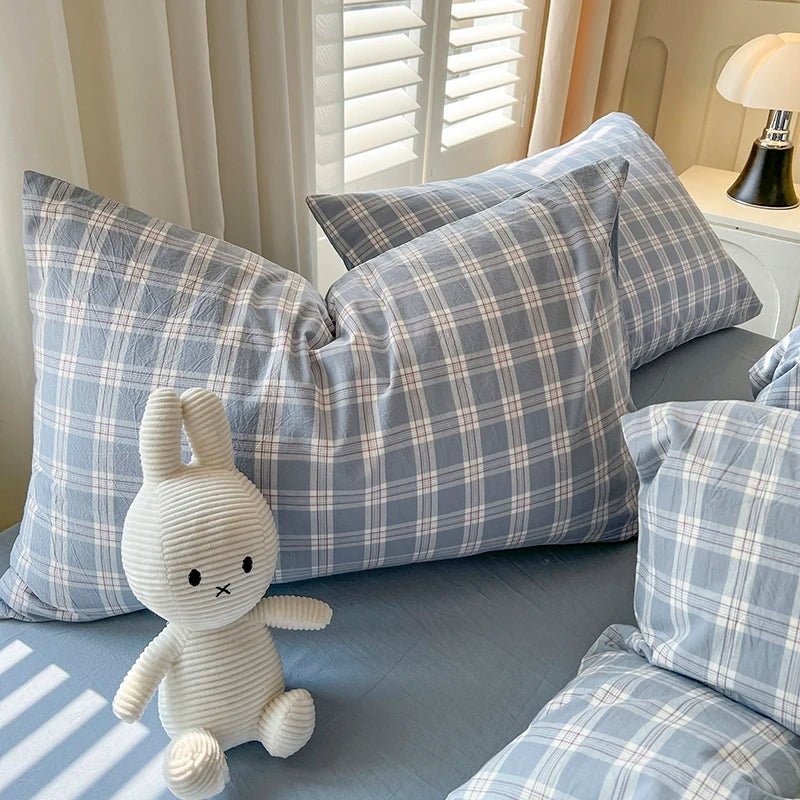 Warm Bed Linen Lattice Duvet Cover Set - Casatrail.com