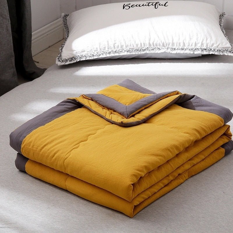 Washable Summer Cotton Quilt - Microfiber Duvet Insert - Casatrail.com