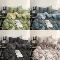 Thumbnail for Washed Cotton 4 Piece Bedding Set - Casatrail.com