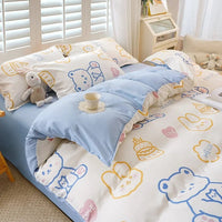 Thumbnail for Washed Cotton 4 Piece Bedding Set - Casatrail.com