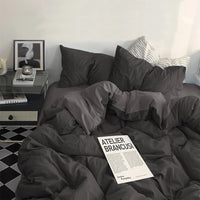 Thumbnail for Washed Cotton 4 Piece Bedding Set - Casatrail.com