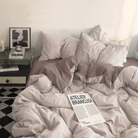 Thumbnail for Washed Cotton 4 Piece Bedding Set - Casatrail.com