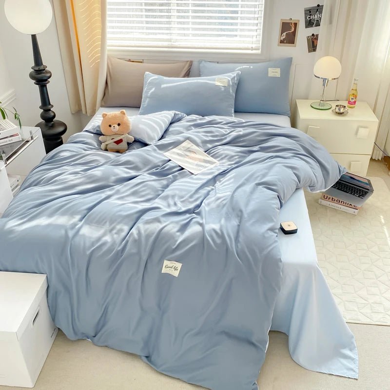 Washed Cotton 4 Piece Bedding Set - Casatrail.com