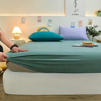 Thumbnail for Washed Cotton Fitted Bed Sheet - Casatrail.com