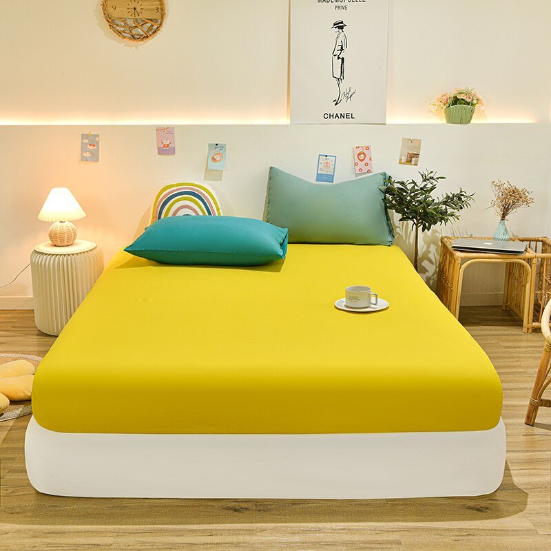 Washed Cotton Fitted Bed Sheet - Casatrail.com