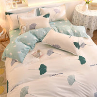 Thumbnail for Washed Cotton Microfiber Cute Bedding Set Duvet Cover - Casatrail.com