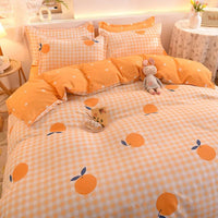 Thumbnail for Washed Cotton Microfiber Cute Bedding Set Duvet Cover - Casatrail.com