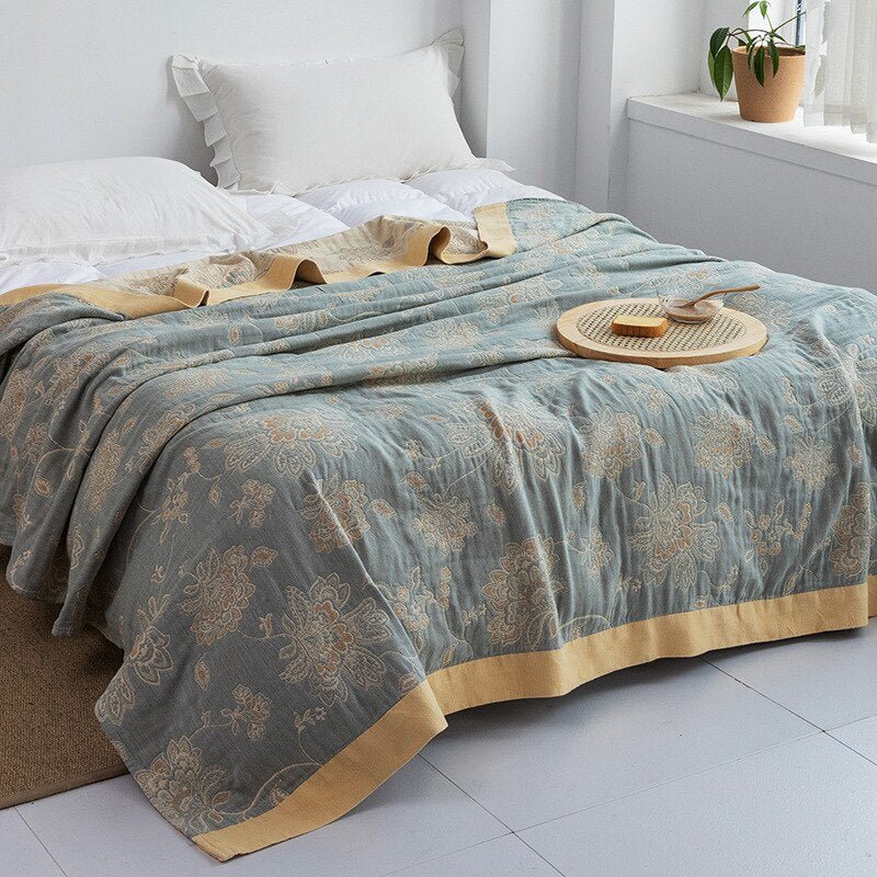 Washed Thin Cotton Gauze Throw Blanket - Casatrail.com