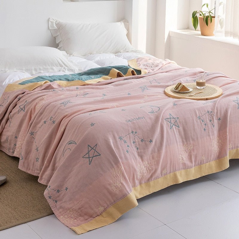 Washed Thin Cotton Gauze Throw Blanket - Casatrail.com