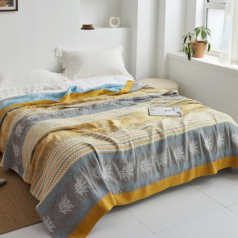 Washed Thin Cotton Gauze Throw Blanket - Casatrail.com