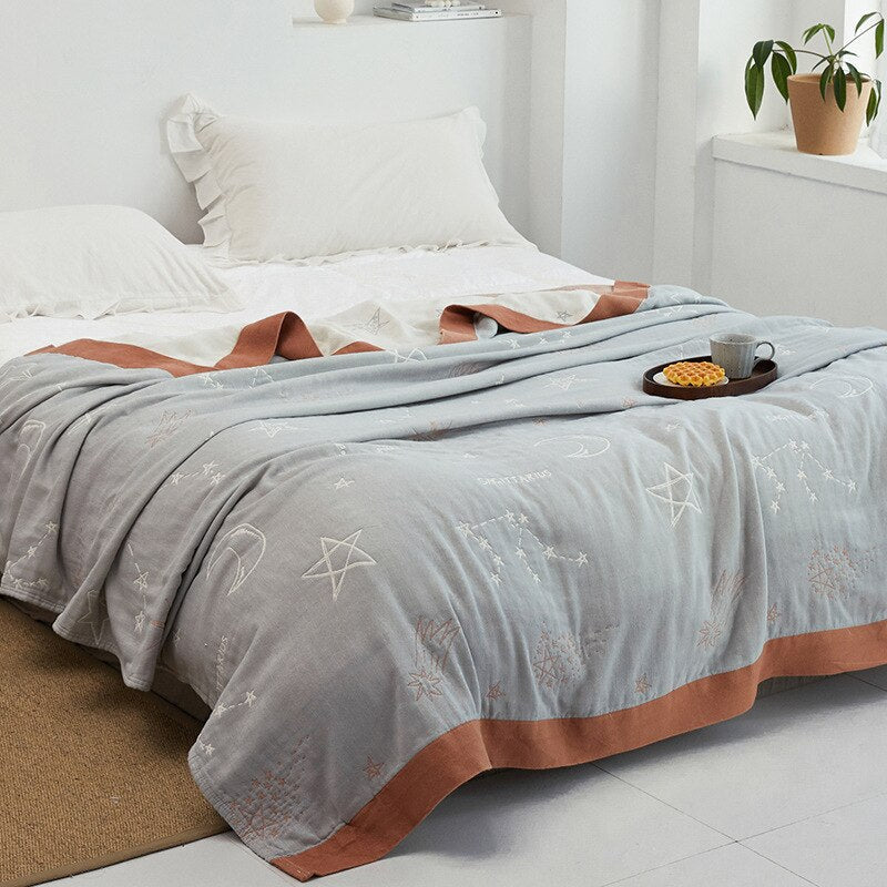 Washed Thin Cotton Gauze Throw Blanket - Casatrail.com