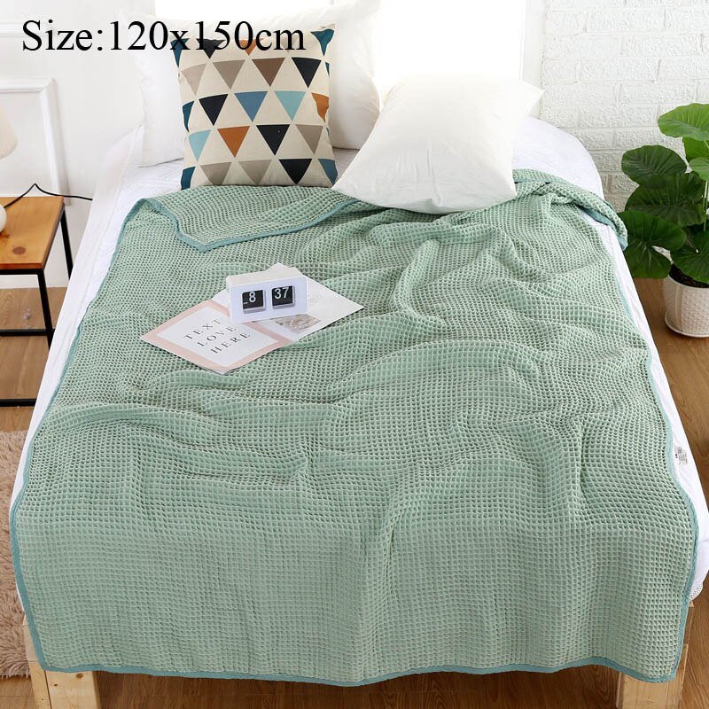 Washed Waffle Pure Cotton Throw Blanket - Casatrail.com