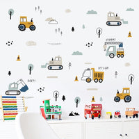 Thumbnail for Watercolor Car Nursery Wall Sticker - Casatrail.com