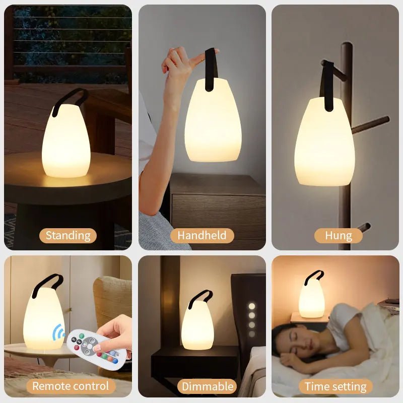 Waterproof Cordless Table Lamp with Remote Control - Casatrail.com