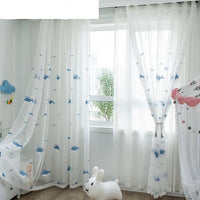 Thumbnail for Whale Voile Curtains for Kids Bedroom - Casatrail.com