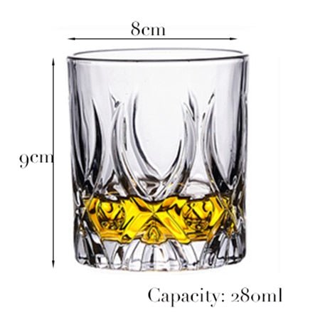 Whiskey Glass Set for Cocktail, Scotch, Bourbon - 1 Piece - Casatrail.com