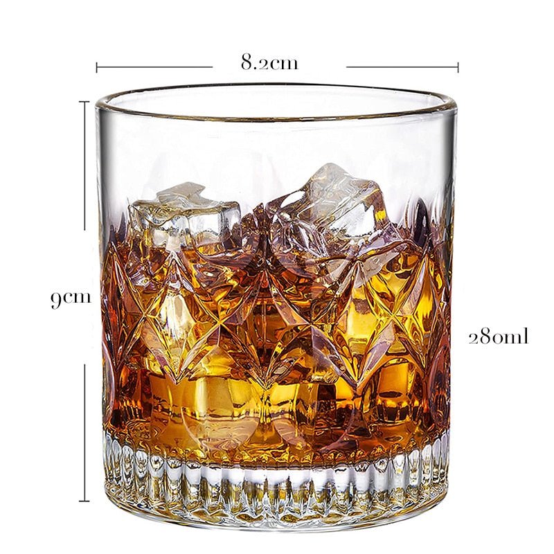 Whiskey Glass Set for Cocktail, Scotch, Bourbon - 1 Piece - Casatrail.com