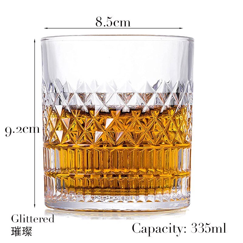 Whiskey Glass Set for Cocktail, Scotch, Bourbon - 1 Piece - Casatrail.com