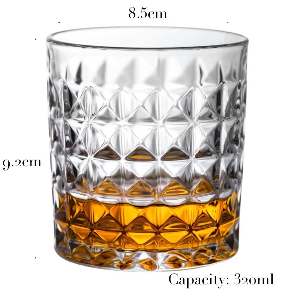 Whiskey Glass Set for Cocktail, Scotch, Bourbon - 1 Piece - Casatrail.com