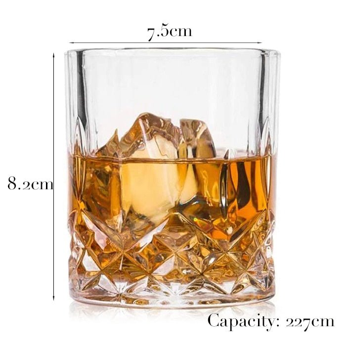 Whiskey Glass Set for Cocktail, Scotch, Bourbon - 1 Piece - Casatrail.com