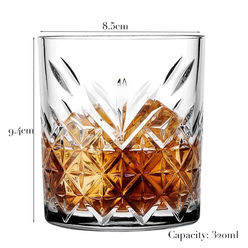 Whiskey Glass Set for Cocktail, Scotch, Bourbon - 1 Piece - Casatrail.com