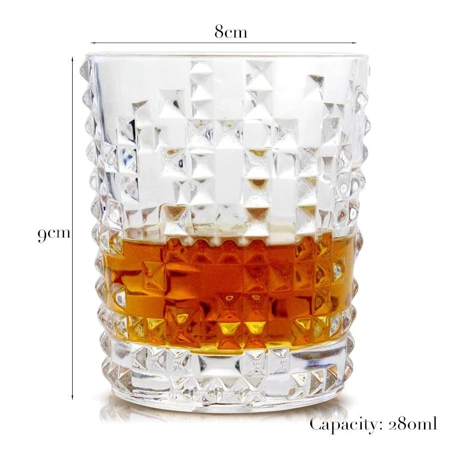 Whiskey Glass Set for Cocktail, Scotch, Bourbon - 1 Piece - Casatrail.com