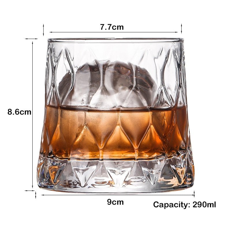 Whiskey Glass Set for Cocktail, Scotch, Bourbon - 1 Piece - Casatrail.com