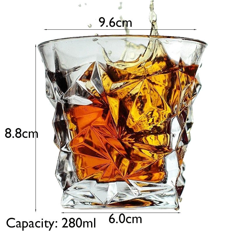 Whiskey Glass Set for Cocktail, Scotch, Bourbon - 1 Piece - Casatrail.com