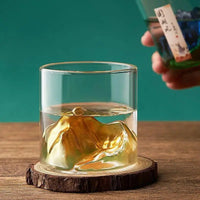 Thumbnail for Whisky Glass Cup with 3D Mountain Water Artwork - Casatrail.com