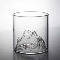 Thumbnail for Whisky Glass Cup with 3D Mountain Water Artwork - Casatrail.com