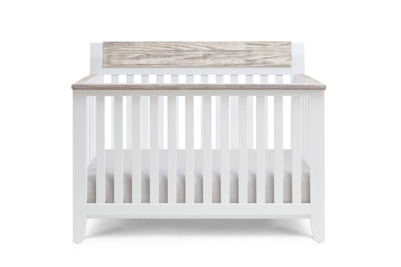 White 4 - in - 1 Convertible Crib for Nursery - Casatrail.com