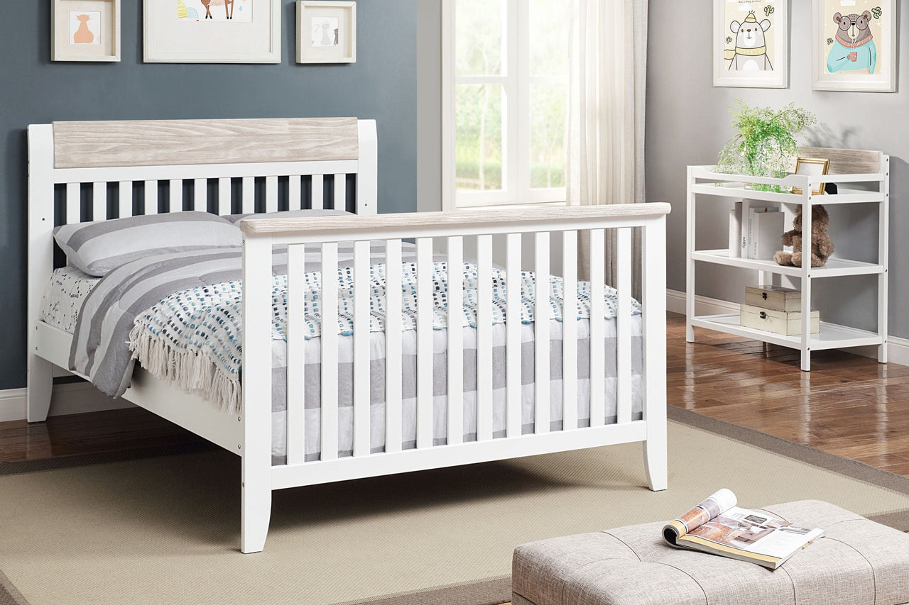 White 4 - in - 1 Convertible Crib for Nursery - Casatrail.com