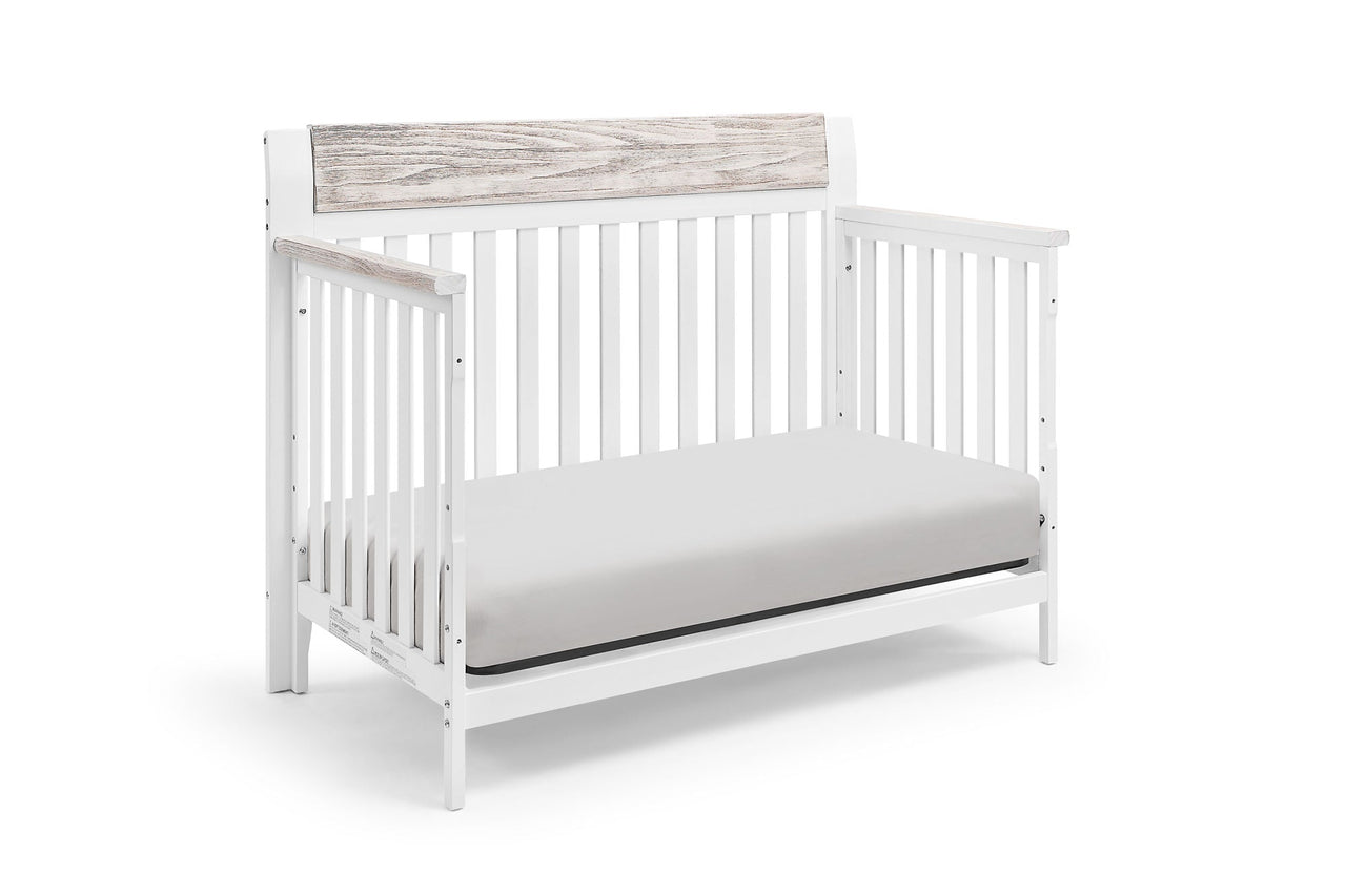 White 4 - in - 1 Convertible Crib for Nursery - Casatrail.com