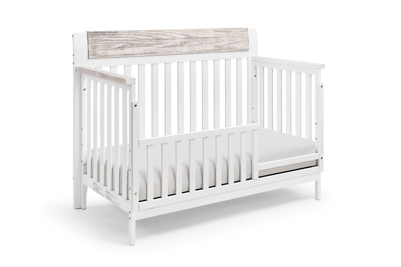 White 4 - in - 1 Convertible Crib for Nursery - Casatrail.com