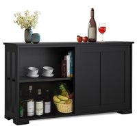 Thumbnail for White Antique Buffet Sideboard with Sliding Door - Casatrail.com