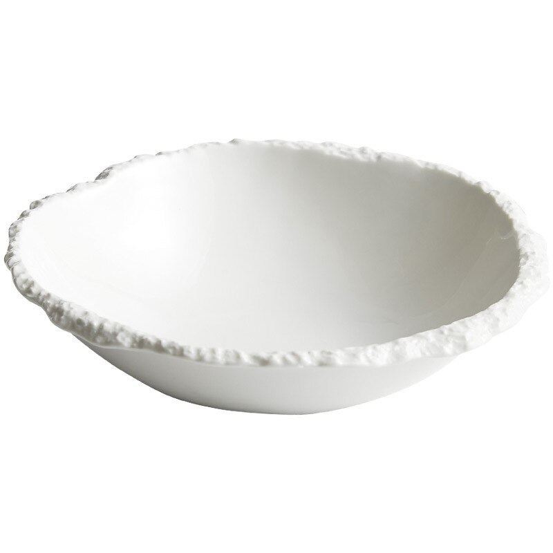 White Ceramic Soup Bowl for High - Grade Tableware - Casatrail.com