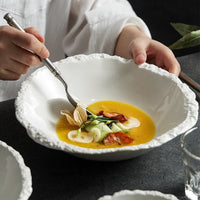 Thumbnail for White Ceramic Soup Bowl for High - Grade Tableware - Casatrail.com