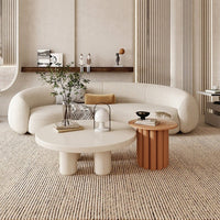 Thumbnail for White Curved Sofa for Modern Living Rooms - Casatrail.com