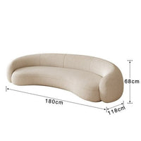 Thumbnail for White Curved Sofa for Modern Living Rooms - Casatrail.com