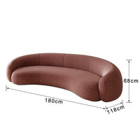 Thumbnail for White Curved Sofa for Modern Living Rooms - Casatrail.com