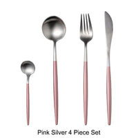 Thumbnail for White Gold Stainless Steel Cutlery Set - Casatrail.com