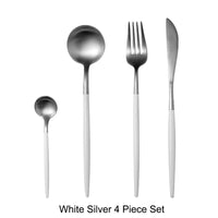 Thumbnail for White Gold Stainless Steel Cutlery Set - Casatrail.com