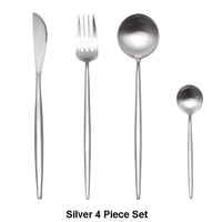 Thumbnail for White Gold Stainless Steel Cutlery Set - Casatrail.com