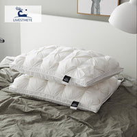 Thumbnail for White Goose Down Pillow - 100% Cotton Bedding - Casatrail.com