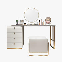 Thumbnail for White Makeup Vanity Dresser Table with Mirror - Casatrail.com