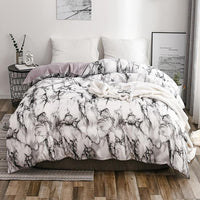 Thumbnail for White Marble Pattern Bedding Set - Casatrail.com