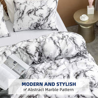 Thumbnail for White Marble Pattern Bedding Set - Casatrail.com