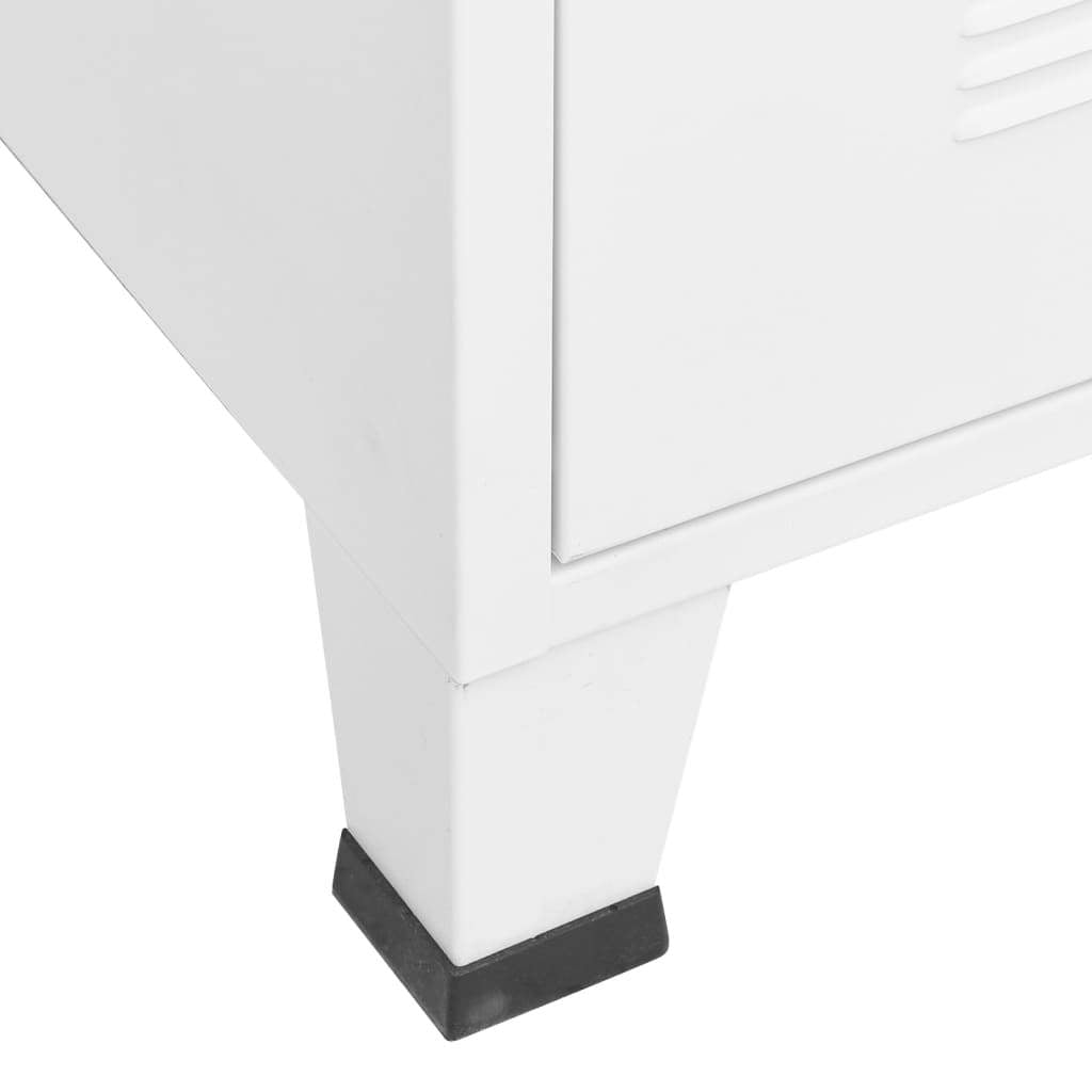 White Modular Metal Wardrobe Closet - Casatrail.com
